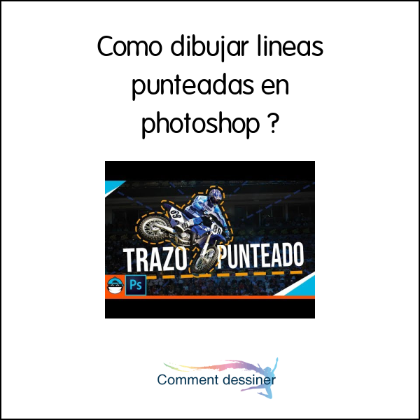 Como dibujar lineas punteadas en photoshop